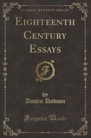 Cover of Eighteenth Century Essays (Classic Reprint)