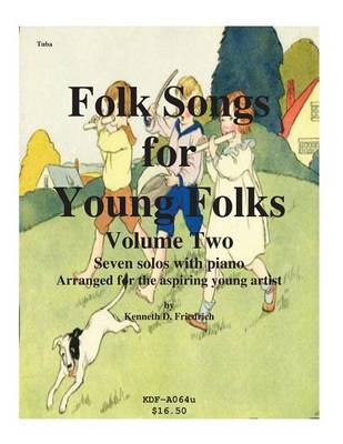 Book cover for Folk Songs for Young Folks, Vol. 2 - tuba and piano