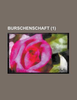 Book cover for Burschenschaft (1)