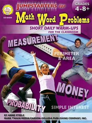 Book cover for Jumpstarters for Math Word Problems, Grades 4 - 8