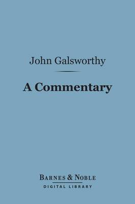 Cover of A Commentary (Barnes & Noble Digital Library)