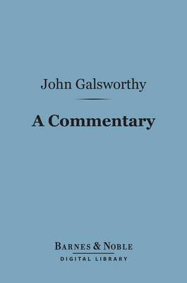 Book cover for A Commentary (Barnes & Noble Digital Library)