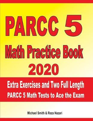 Book cover for PARCC 5 Math Practice Book 2020