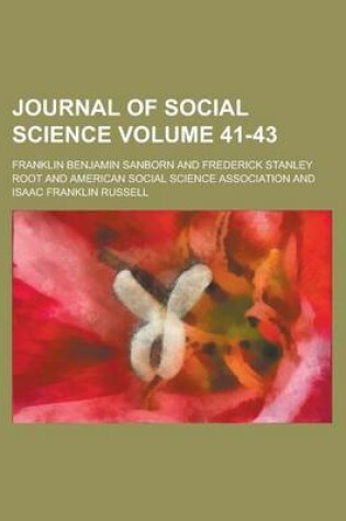 Cover of Journal of Social Science Volume 41-43