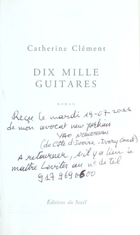 Book cover for Dix mille guitares