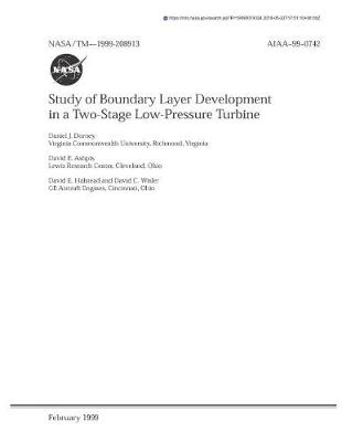 Book cover for Study of Boundary Layer Development in a Two-Stage Low-Pressure Turbine