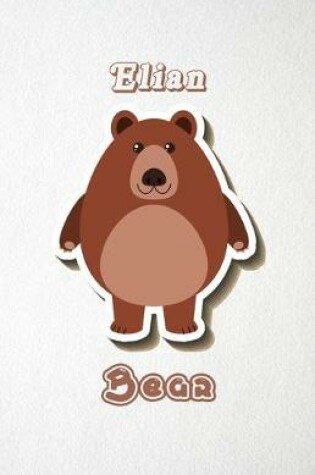 Cover of Elian Bear A5 Lined Notebook 110 Pages