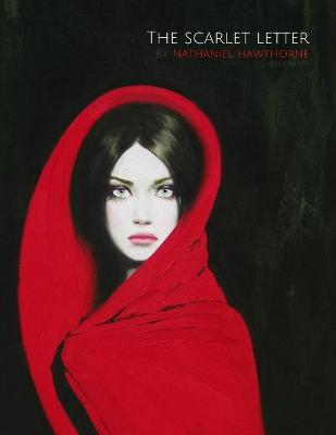 Book cover for The Scarlet Letter by Nathaniel Hawthorne (Illustrated)