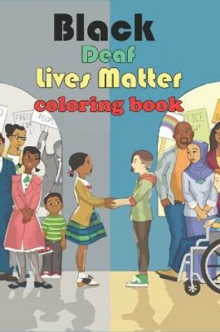 Cover of Black Deaf Lives Matter coloring book