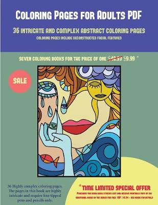 Book cover for Coloring Pages for Adults PDF (36 intricate and complex abstract coloring pages)