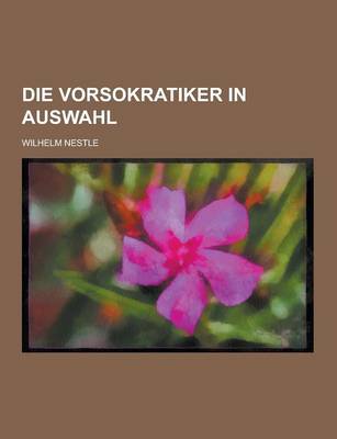 Book cover for Die Vorsokratiker in Auswahl