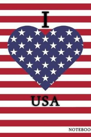 Cover of I Love USA Notebook