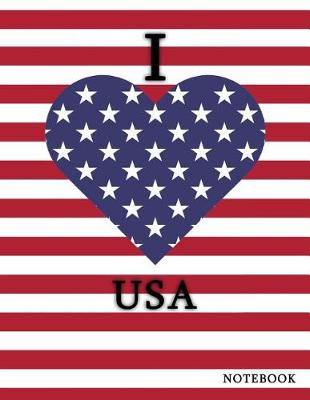 Cover of I Love USA Notebook