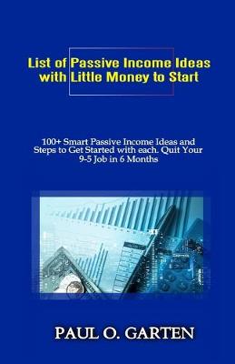 Book cover for List of Passive Income Ideas with Little Money to Start