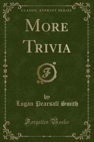 Cover of More Trivia (Classic Reprint)