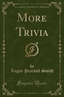 Book cover for More Trivia (Classic Reprint)