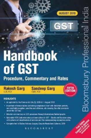 Cover of Handbook of GST Procedure, Commentary and Rates