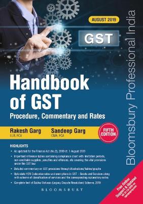 Book cover for Handbook of GST Procedure, Commentary and Rates