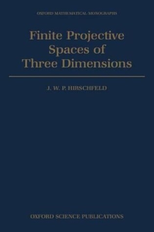 Cover of Finite Projective Spaces of Three Dimensions