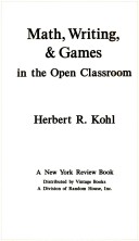 Cover of Math, Writing and Games in the Open Classroom