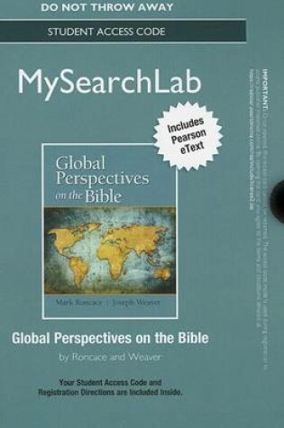 Cover of MyLab Search with Pearson eText -- Standalone Access Card -- for Global Perspectives on the Bible