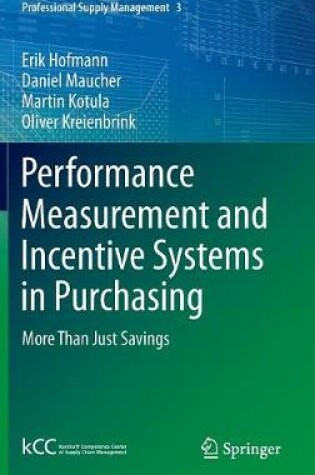 Cover of Performance Measurement and Incentive Systems in Purchasing