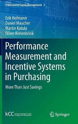 Book cover for Performance Measurement and Incentive Systems in Purchasing