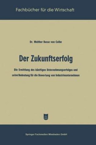 Cover of Der Zukunftserfolg