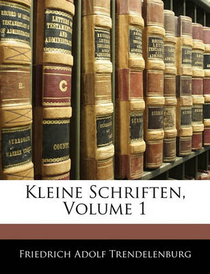 Book cover for Kleine Schriften, Volume 1