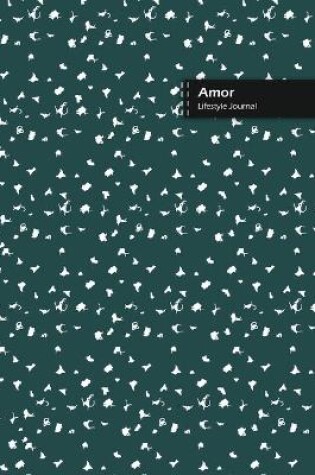 Cover of Amor Lifestyle Journal, Blank Write-in Notebook, Dotted Lines, Wide Ruled, Size (A5) 6 x 9 In (Olive Green)