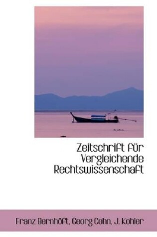 Cover of Zeitschrift F R Vergleichende Rechtswissenschaft