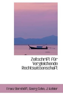 Book cover for Zeitschrift F R Vergleichende Rechtswissenschaft