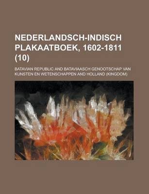 Book cover for Nederlandsch-Indisch Plakaatboek, 1602-1811 (10)