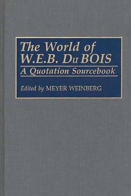 Book cover for The World of W.E.B. Du Bois