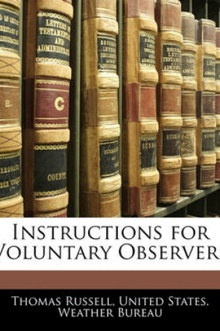 Cover of Instructions for Voluntary Observers