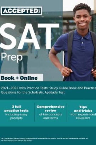 Cover of SAT Prep 2021-2022 with Practice Tests