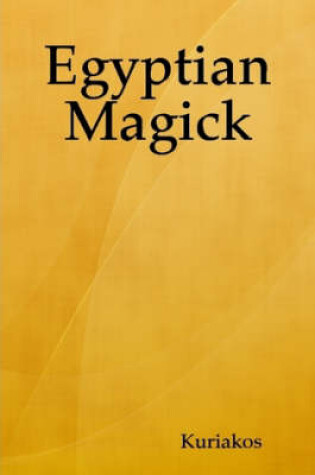 Cover of Egyptian Magick