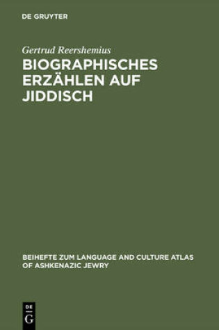 Cover of Biographisches Erzahlen Auf Jiddisch