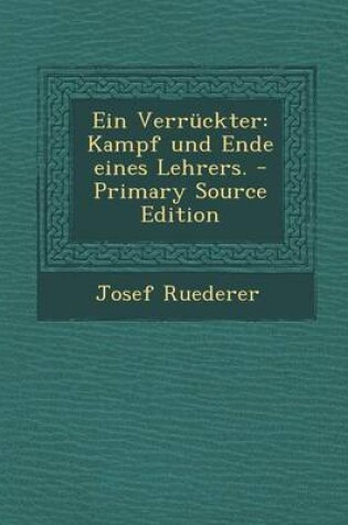 Cover of Ein Verruckter