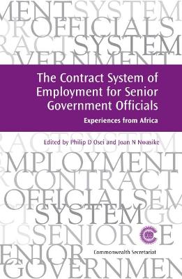 Book cover for The Contract System of Employment for Senior Government Officials