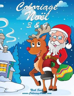 Book cover for Coloriage Noël 3 & 4