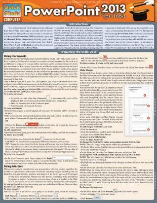 Book cover for Powerpoint 2013 Tips & Tricks