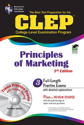 Book cover for CLEP Principles of Marketing W/ CD-ROM