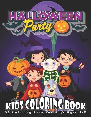 Book cover for Halloween Party, Kids Coloring Book