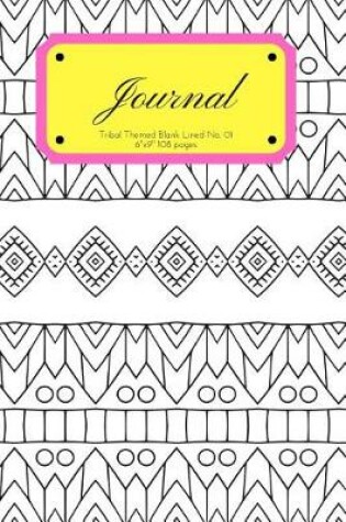 Cover of Journal Tribal Themed Blank Lined No. 01