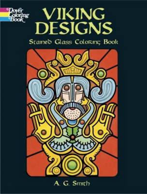 Cover of Viking Designs Stained Glass Coloring Book