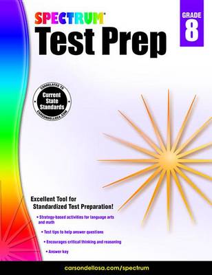 Book cover for Spectrum Test Prep, Grade 8