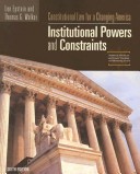 Book cover for Constitutional Law for a Changing America: Institutional Powers and Constraints