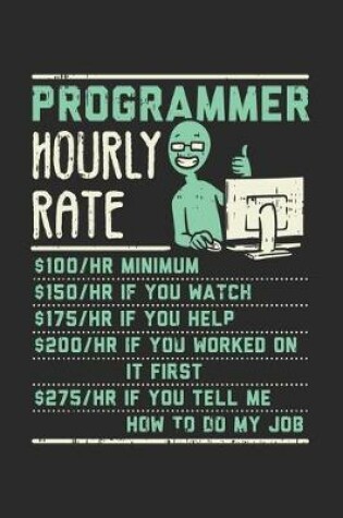 Cover of Programmar Hourly Rate $100 / HR Minimum $150 / HR If You Watch $175 / HR If You Help $200 / HR If You Worked On It First