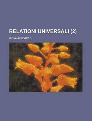 Book cover for Relationi Universali (2 )